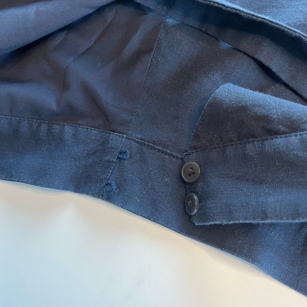 Frank and Oak Navy Wrap Crop Top - Picture 12 of 13